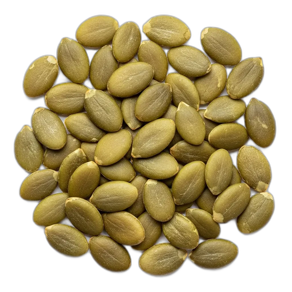 Tekvicové semienka — bohaté na antioxidanty a minerály.